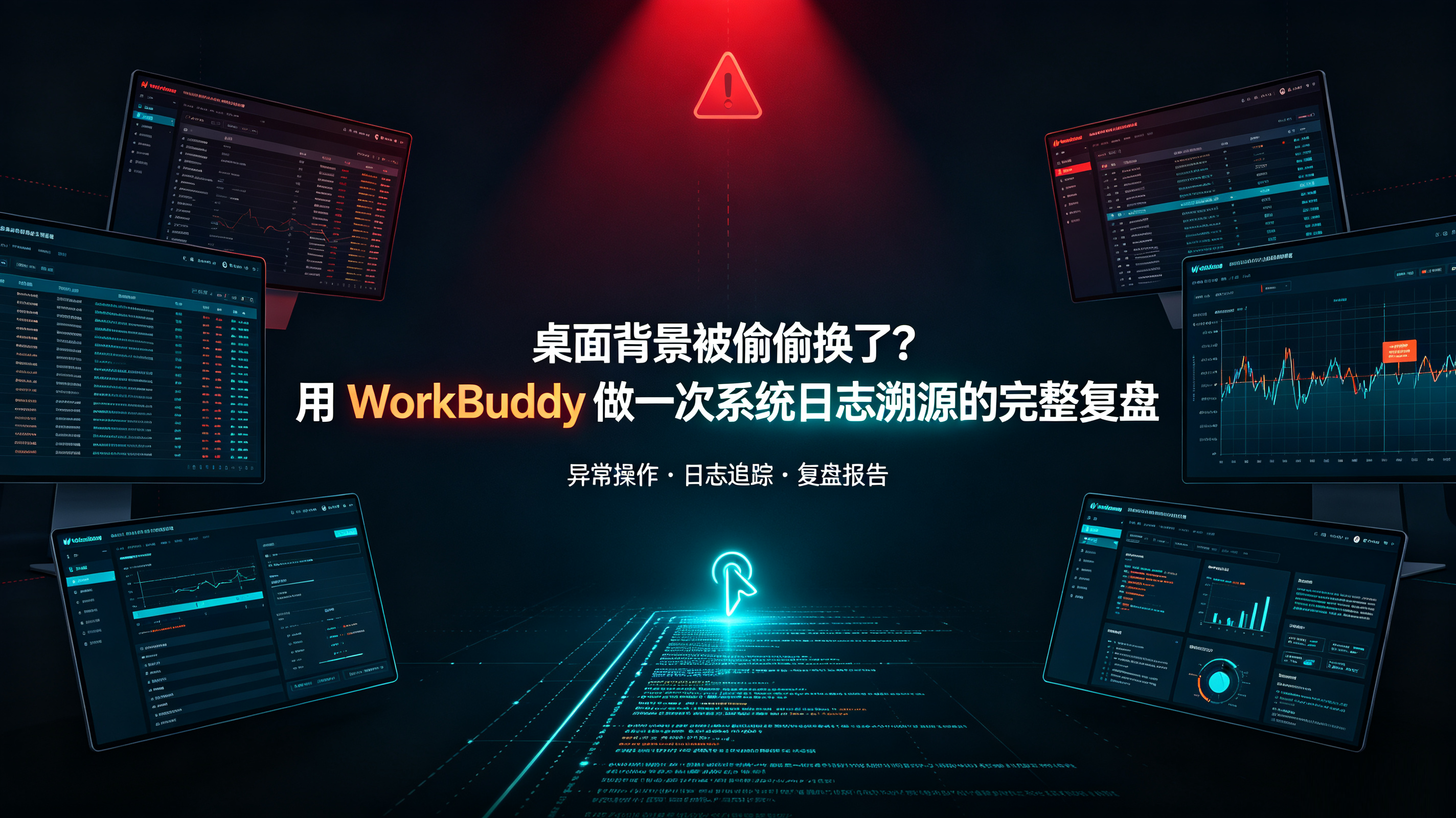 桌面背景被偷偷换了？用 WorkBuddy 做一次系统日志溯源的完整复盘