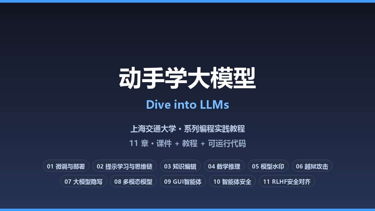 动手学大模型总览 动手学大模型总览