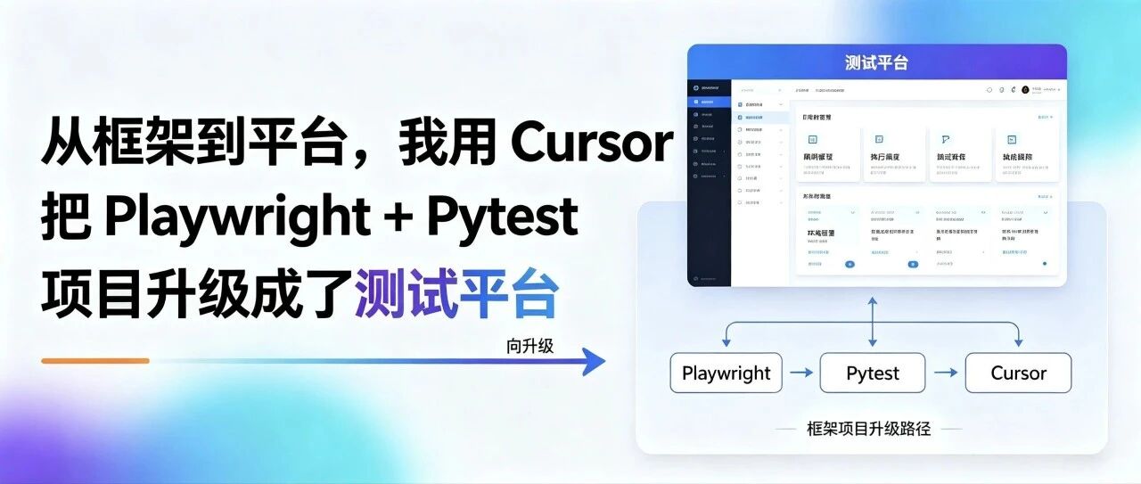 从框架到平台，我用 Cursor 把 Playwright + Pytest 项目升级成了测试平台