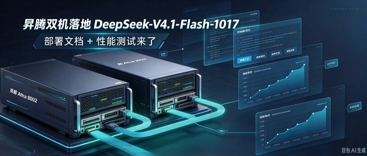 昇腾双机落地 DeepSeek-V4.1-Flash-1017：部署文档 + 性能测试来了